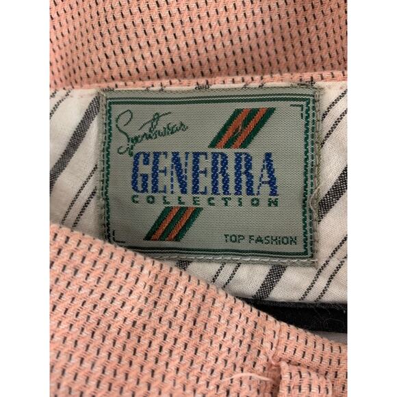 Size 9 Generra Collection Womens Vintage 1980s Pink Bermuda Shorts Cuffed - Picture 8 of 9